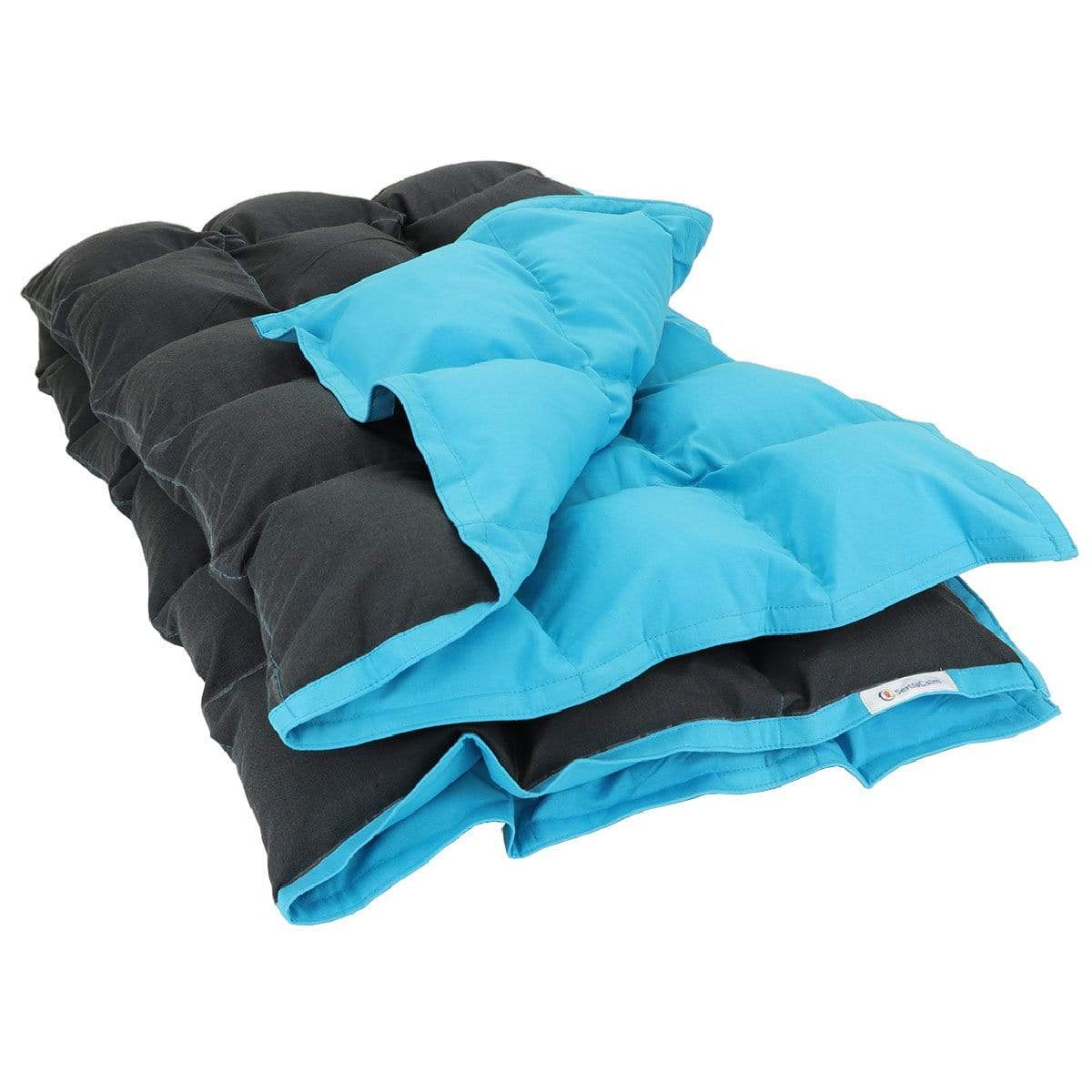 Stock Weighted Blanket - Queen Peppered Charcoal and Scuba