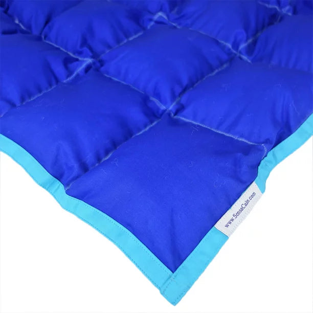 Clearance Weighted Blanket - Large 14 lb Dazzling/Scuba (for 140 lb user)
