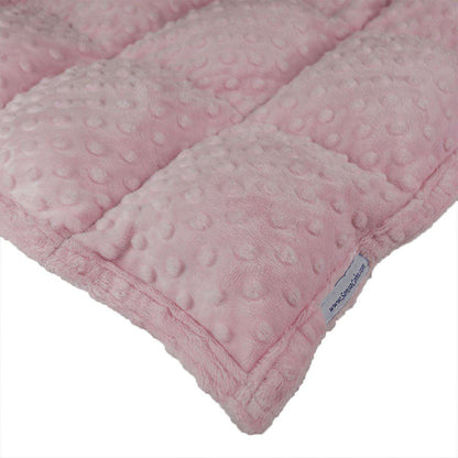 Dimple Cuddle Weighted Blanket - Baby Pink