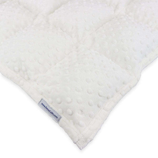 Dimple Cuddle Weighted Blanket - White