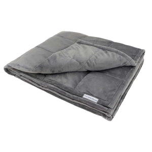 Clearance Economy Weighted Blanket - Small 6 lb  Gray Cuddle (for 50 lb user)