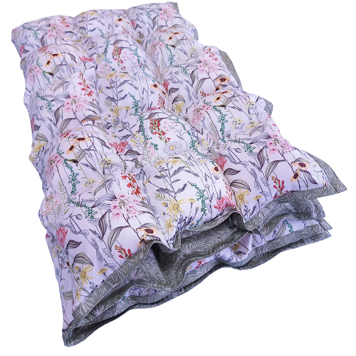 Clearance Weighted Blanket - Medium 12 lb Boho Wildflowers (for 100 lb user)