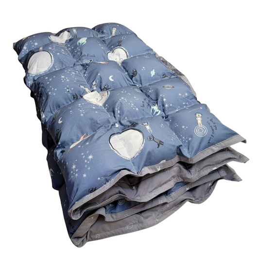 Clearance Weighted Blanket - Medium 9 lb Space Animals (for 70 lb user)