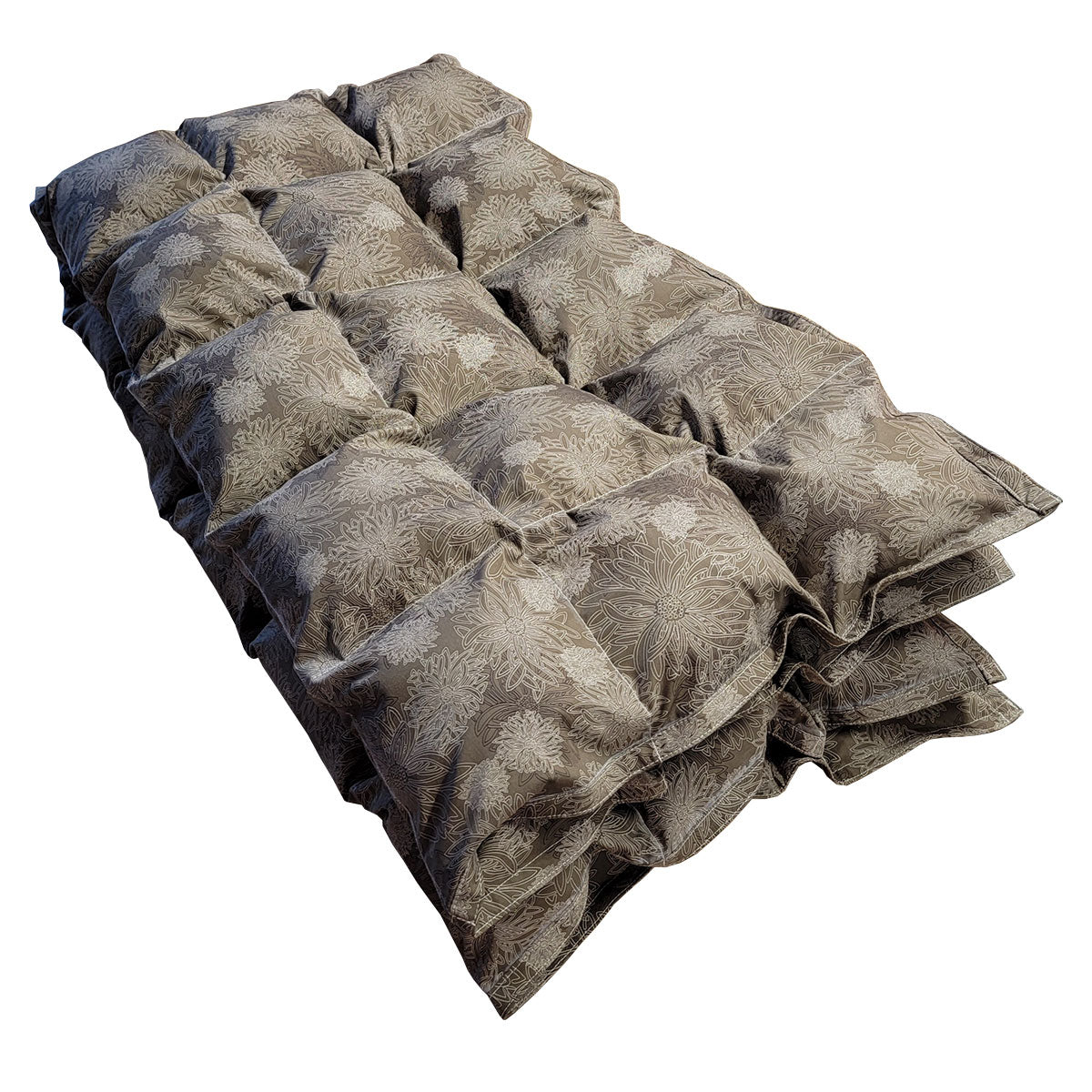 Clearance Weighted Blanket - Medium 9 lb Floral Olive (for 70 lb user)