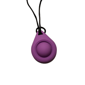 Popper Fidget Pendant (In Purple or Black)