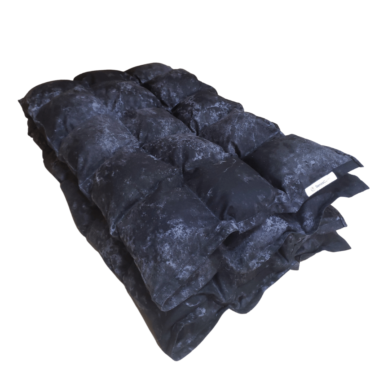 SensaCalm Weighted Blanket - Full Size (56" x 72") For Adults Classic Weighted Blanket Stone Black