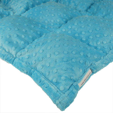 Clearance Cuddle Weighted Blanket - Full 25 lb Dimple Turquoise (for 131-200 lb user)