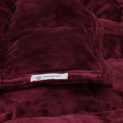 SensaCalm Cuddle Weighted Blanket - Merlot Custom Weighted Blanket