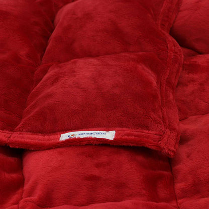 SensaCalm Cuddle Weighted Blanket - Red Custom Weighted Blanket