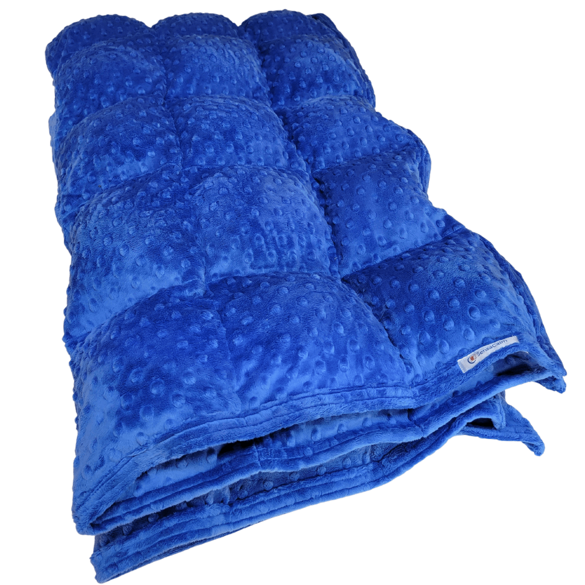 Custom Cuddle Weighted Blanket - Dimple Electric Blue