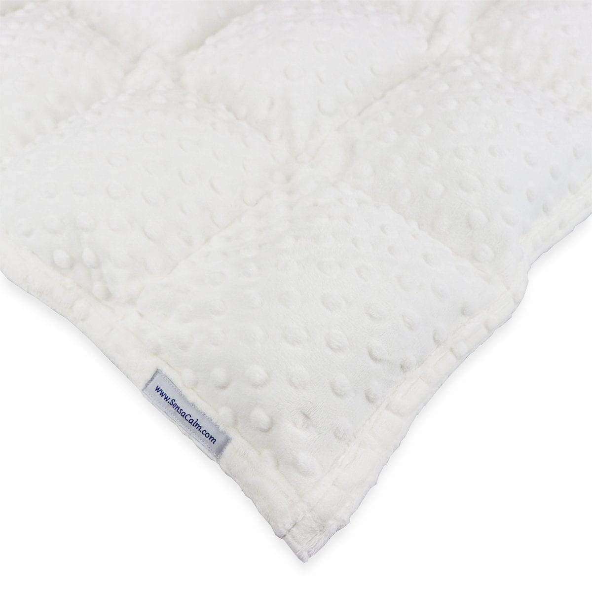 SensaCalm Custom Cuddle Weighted Blanket - Dimple White Custom Weighted Blanket