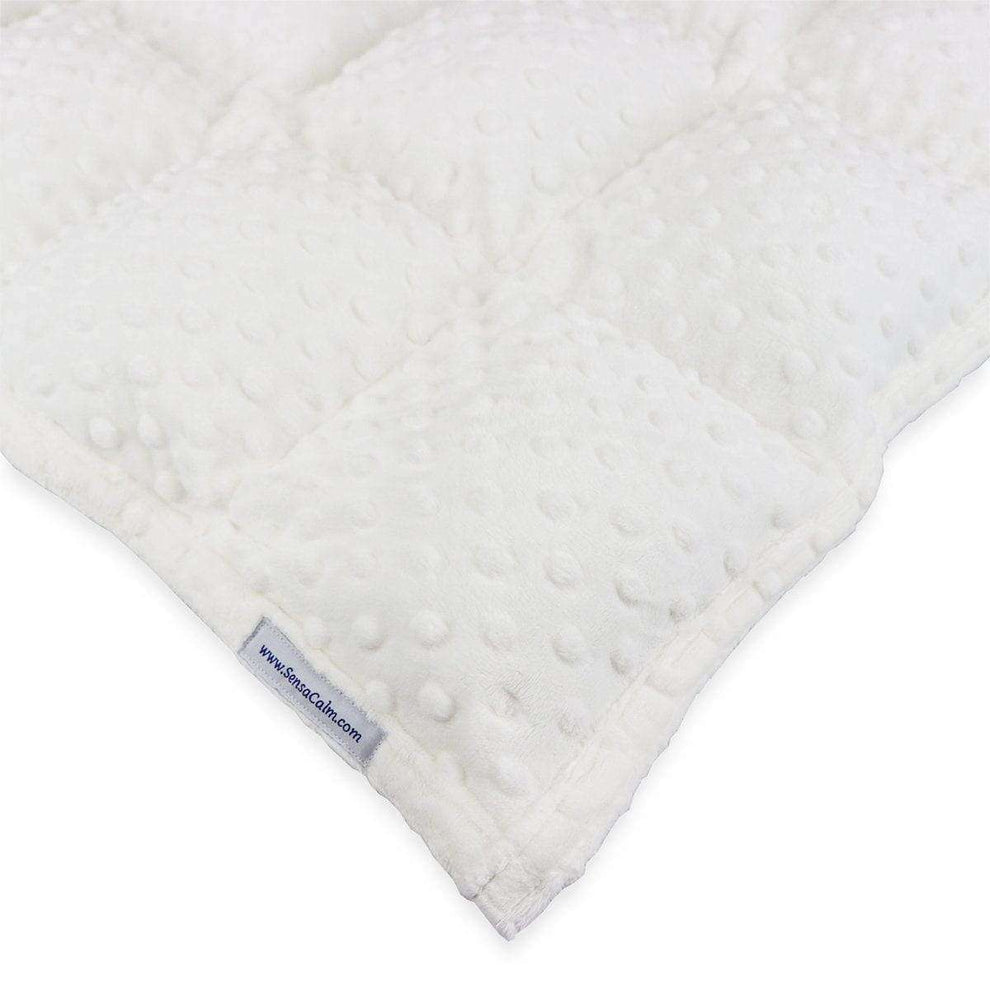 Custom Cuddle Weighted Blanket Dimple White SensaCalm