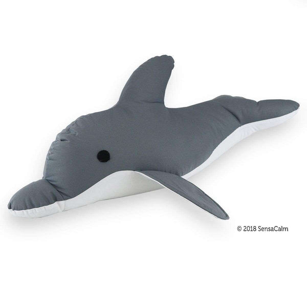 SensaCalm Peaceful Pals - Dave the Weighted Dapper Dolphin Toys & Accessories Waterproof 5 lb