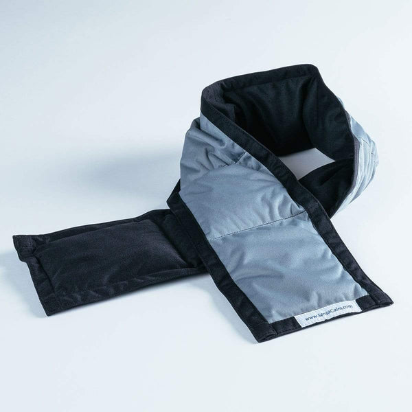 SensaCalm Skinny Wraps - 3 lb (5" W x 56" L) (Waterproof) Gray and Black